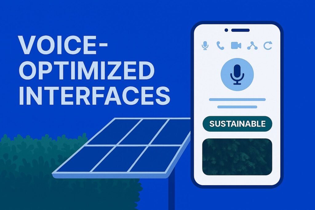 Voice optimized Interfaces 